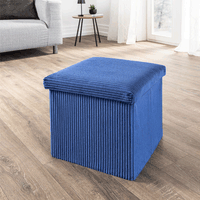 Cord-Sitzwürfel, Navyblue