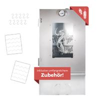 Räucherofen mit Untergestell aus Stahl, Kalträucherofen mit Tisch