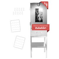 Räucherofen mit Untergestell aus Stahl, Kalträucherofen mit Tisch