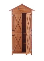 Werkzeugschrank aus Holz, ca. 88 x 45,5 x 168 cm - Braun