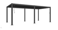 Alu-Pergola mit verstellbaren Lamellen ca. 300 × 592 × 230 cm - Anthrazit