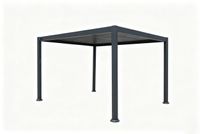 Alu-Pergola mit verstellbaren Lamellen ca. 300 × 360 × 230 cm - Anthrazit