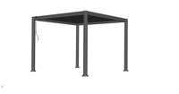 Alu-Pergola mit verstellbaren Lamellen ca. 300 × 300 × 230 cm - Anthrazit