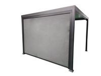 4-Meter-Vorhang mit Sonnen- und Windschutz Funktion für Pergola, ca. 382 x 227 cm - Anthrazit