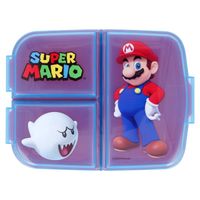Super Mario Brotdose – Kinder-Lunchbox mit 3 Fächern