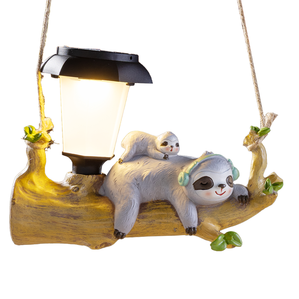 LED-Solar-Hängetier - Faultier