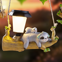LED-Solar-Hängetier - Faultier