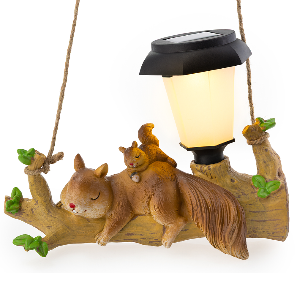 LED-Solar-Hängetier - Eichhörnchen