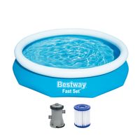 Fast Set™ Aufstellpool-Set mit Filterpumpe Ø 305 x 66 cm, blau, rund