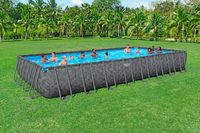 APX365™ Winterfestes Frame Pool Komplett-Set mit Sandfilteranlage 956 x 488 x 132 cm, eckig