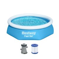Fast Set™ Aufstellpool-Set mit Filterpumpe Ø 244 x 61 cm, blau, rund