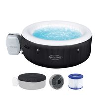 LAY-Z-SPA® Whirlpool Miami AirJet™ für 4 Personen, Ø 180 x 66 cm, Schwarz