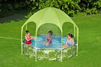 Bestway Steel Pro Frame Pool + Sonnenschutzdach "Splash-in-Shade" ohne Pumpe 244x51cm