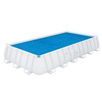 PE-Solarabdeckplane 703 x 336 cm, blau, eckig