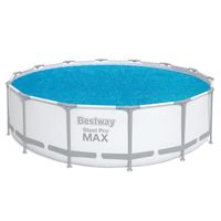 PE-Solarabdeckplane Ø 417 cm, blau, rund