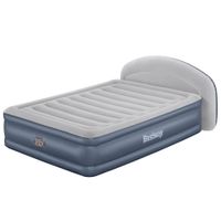 TriTech® Doppelluftbett mit integrierter Elektropumpe &amp; Kopfteil LoungeLux™ 229x152x84cm