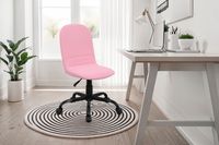 byLIVING Bürostuhl TROLLY, Breite 42 cm, Webstoff pink, Gestell schwarz