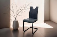 byLIVING Schwinger BANFF, Breite 42 cm, Microfaser anthrazit, Gestell schwarz