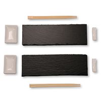 Sushi Set, 8 tlg., Schiefer