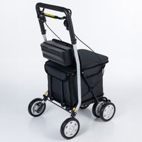 CARLETT Einkaufstrolley Einkaufswagen für Senioren, Maximale Sitzbelastung 125 kg, 36L