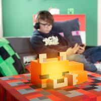 Minecraft - LED Fuchs, schlafendes Fuchsbaby, Lampe, wiederaufladbar