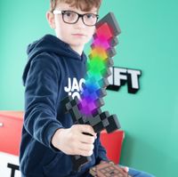 Minecraft - LED Schwert, Netherite Leuchte, 9 Farben, wiederaufladbar