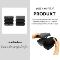 Cofi Brotdosen 3er-Set Schwarz-Grau – 1600 ml