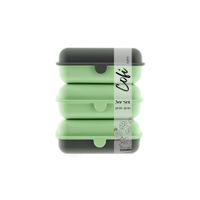 Cofi Brotdosen 3er-Set Grün-Grau – 1600 ml