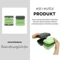 Cofi Brotdosen 3er-Set Grün-Grau – 1600 ml