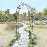 Gartenbogen aus Metall, ca. 130 x 39 x 260 cm