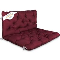 HOMECALL Bankauflage Sitzkissen mit Rückenlehne , Nordisches Design, für Gartenbank, 120x140x12 cm
