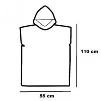 Sonic Badeponcho mit Kapuze – Kinder Bademantel