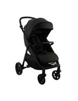 MoMi CLARA Kinderwagen in Schwarz geräumig für Kinder bis 22 kg, verstellbar in Schwarz