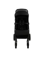 MoMi CLARA Kinderwagen in Schwarz geräumig für Kinder bis 22 kg, verstellbar in Schwarz