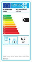 ROWI Gas Heizofen Blue Flame mit Thermostat HGO 4200 4 BFT ECO Pro