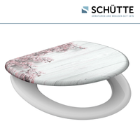 Duroplast WC-Sitz FLOWERS&amp;WOOD, mit Absenkautomatik