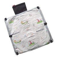 Wickelquick Wickelunterlage – Tragbar & mit Taschen - Schwarz