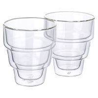 PHOENIX Gläserset 2 x 250 ml inklusive Glasstrohhalmen