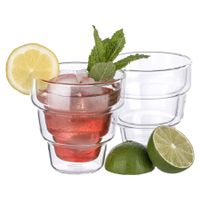 PHOENIX Gläserset 2 x 250 ml inklusive Glasstrohhalmen