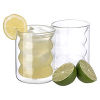 SAN DIEGO Gläserset 2 x 200 ml inklusive 6 Glasstrohhalmen