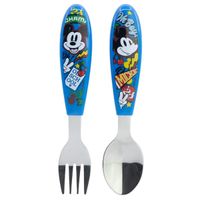 Mickey Mouse Besteck-Set für Kinder – 2-teilig, Löffel & Gabel