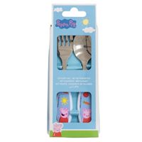 Peppa Pig Besteck-Set für Kinder – 2-teilig, Löffel & Gabel