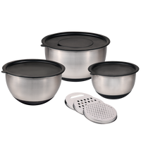 Rührschüssel, 3 Set, inkl. 3 Reiben