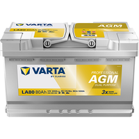VARTA Professional AGM LA80 Autobatterien 840080080K312, LA80, 12 V, 80 Ah, 800 A