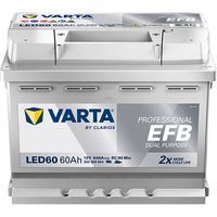 VARTA Professional EFB LED60 Autobatterien 932060064K312, LED 60,  12 V, 60 Ah, 640 A
