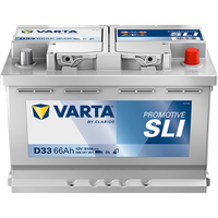 VARTA Promotive SLI D33 Autobatterien 566047051K182, D33, 12 V, 66 Ah, 510 A