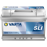 VARTA Dynamic SLI E43 Autobatterien 572409068K262, E43, 12 V, 72 Ah, 680 A