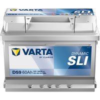 VARTA Dynamic SLI D95 Autobatterien 560409054K262, D59, 12 V, 60 Ah, 540 A