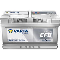 VARTA Dynamic EFB E46 Autobatterien 575500073K262, E46, 12 V, 75 Ah, 730 A