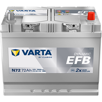 VARTA Dynamic EFB N72 Autobatterien 572501076K262, N72, 12 V, 72 Ah, 760 A